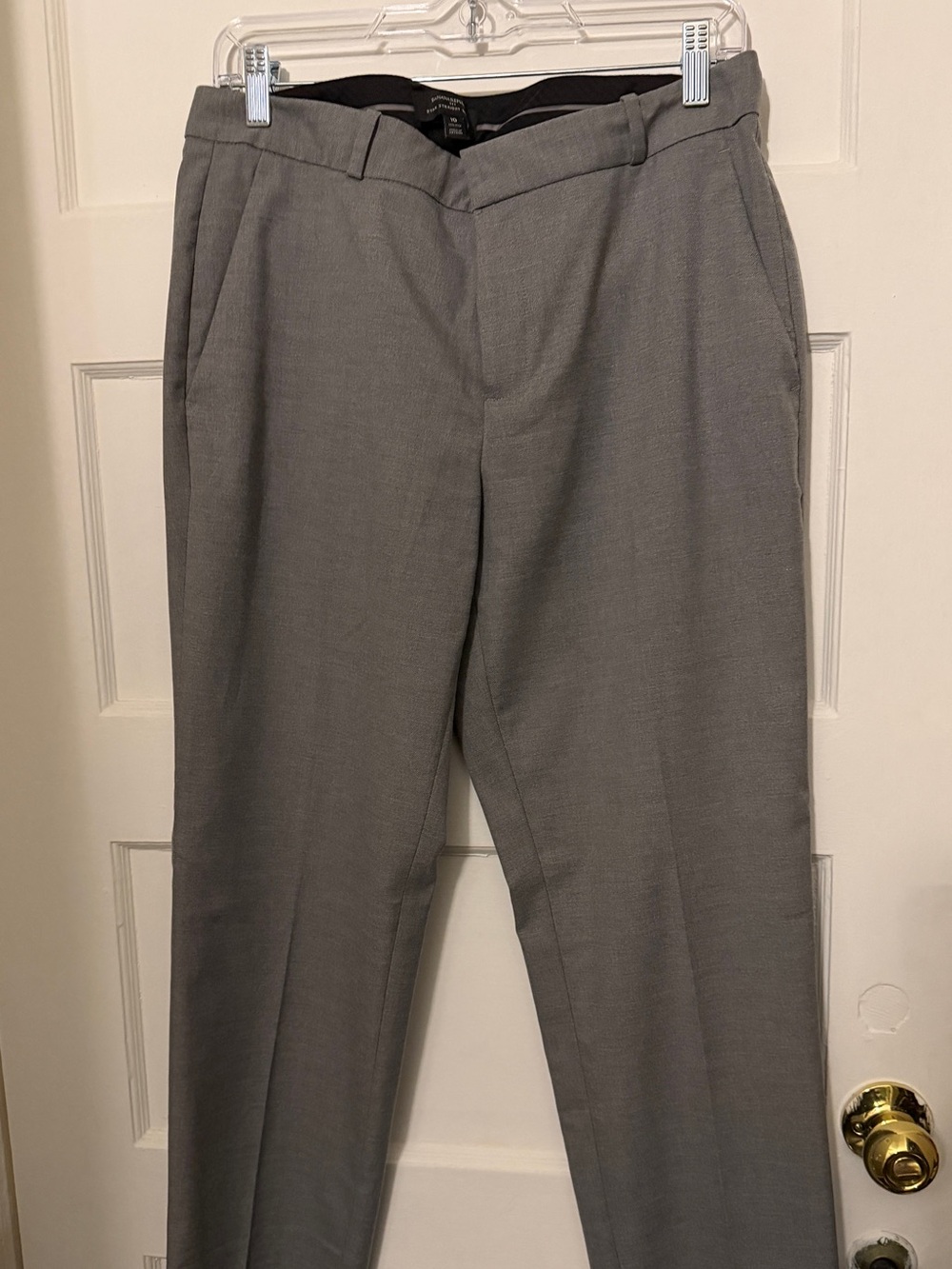 Banana Republic Factory Ryan Straight Leg Dress Pants in Gray